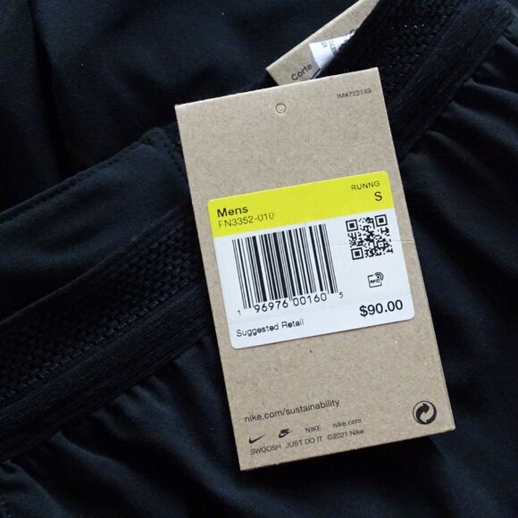$90 NIKE AEROSWIFT ADV 4" BRIEF-LINED RUNNING RACING SHORTS FN3352-010 BLACK S - Picture 7 of 7